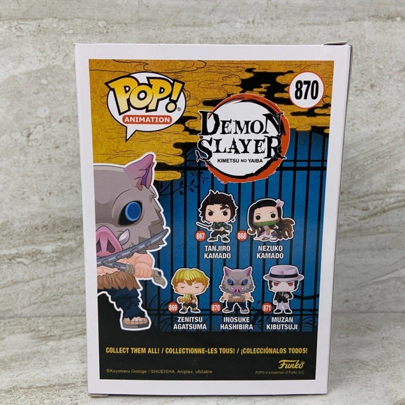 Funko Pop Demon Slayer : Inosuke Hashibira #870 Vinyl Figure - Picture 3 of 6